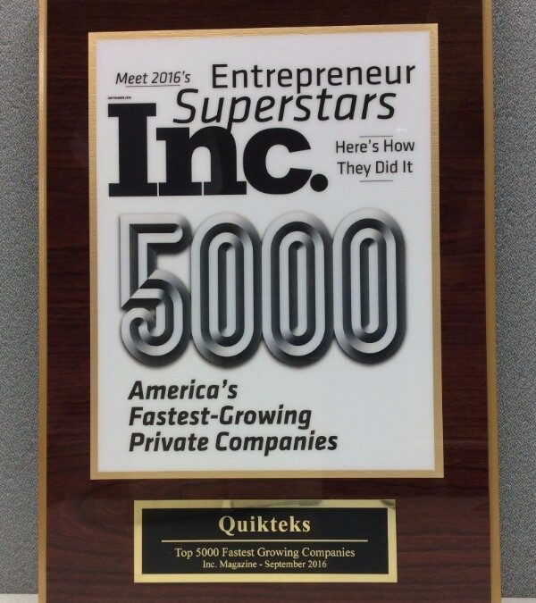 Quikteks Reaches 2016 Inc. 5000 List